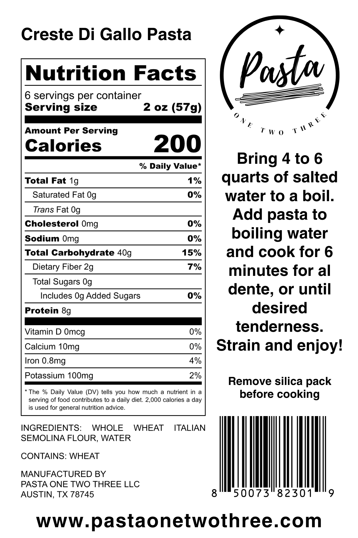 Creste Di Gallo Pasta Bundle - Case of Six
