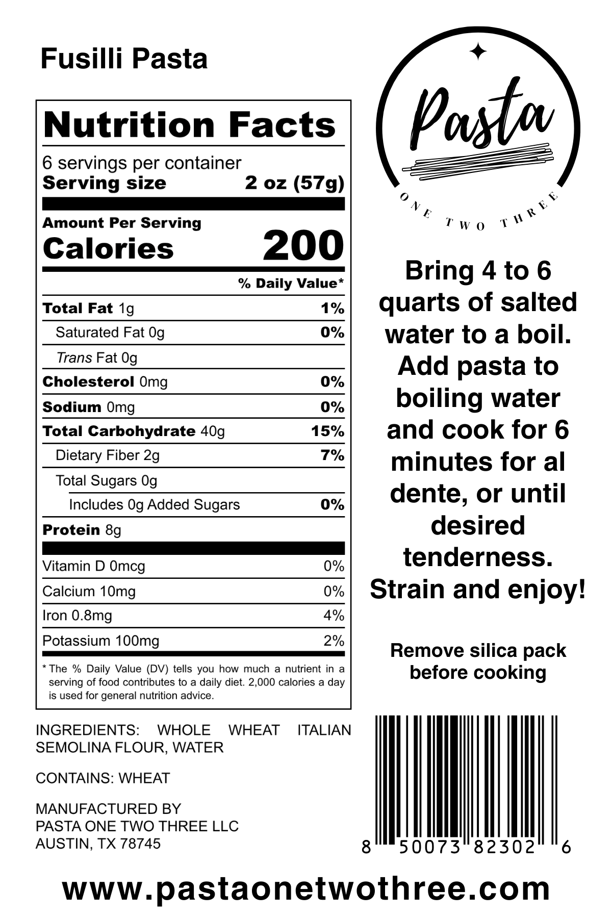 Fusilli Pasta